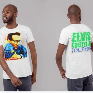 Elvis Costello double sided tee on comfort colors shirt!